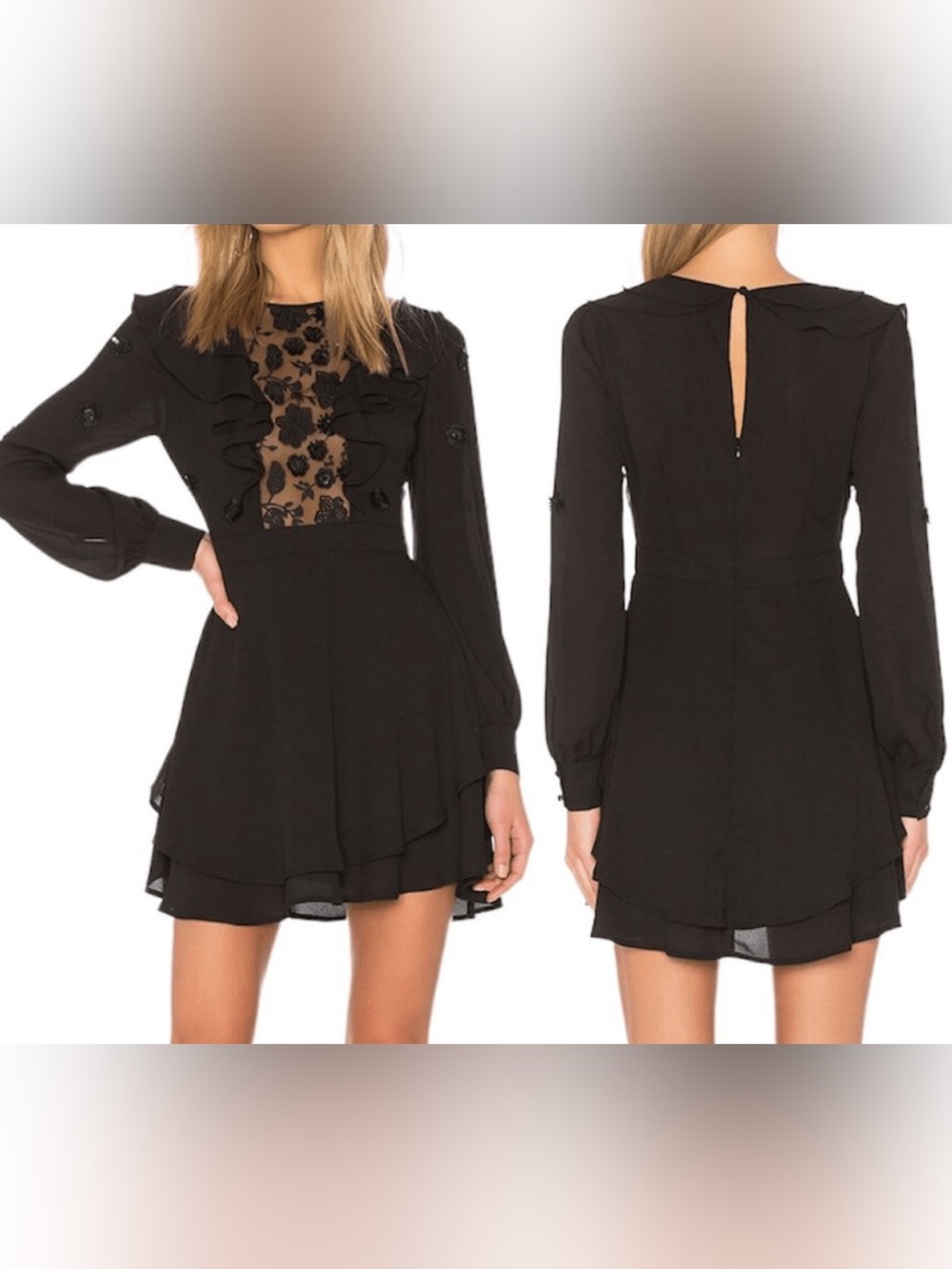 For Love and lemons Vivi Embroidered mini dress